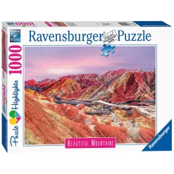 Ravensburger Puzzel Regenboogbergen, China, 1000st.