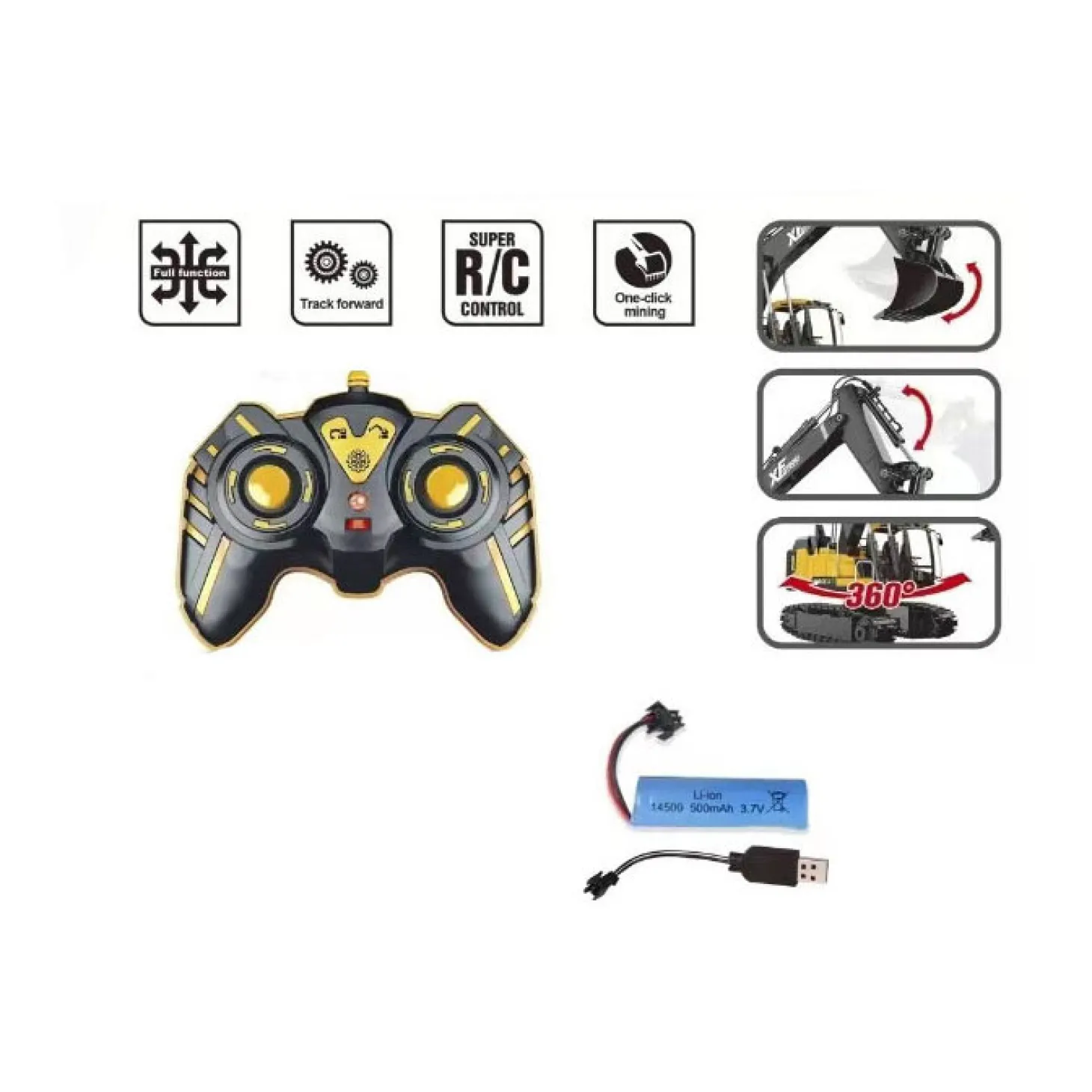 RC Bestuurbare Graafmachine Rupsbanden