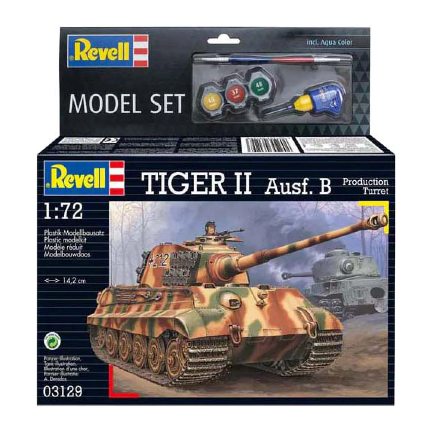 Revell Modelbouwpakket - Tiger II Ausf. B 1:72 - 144dlg.