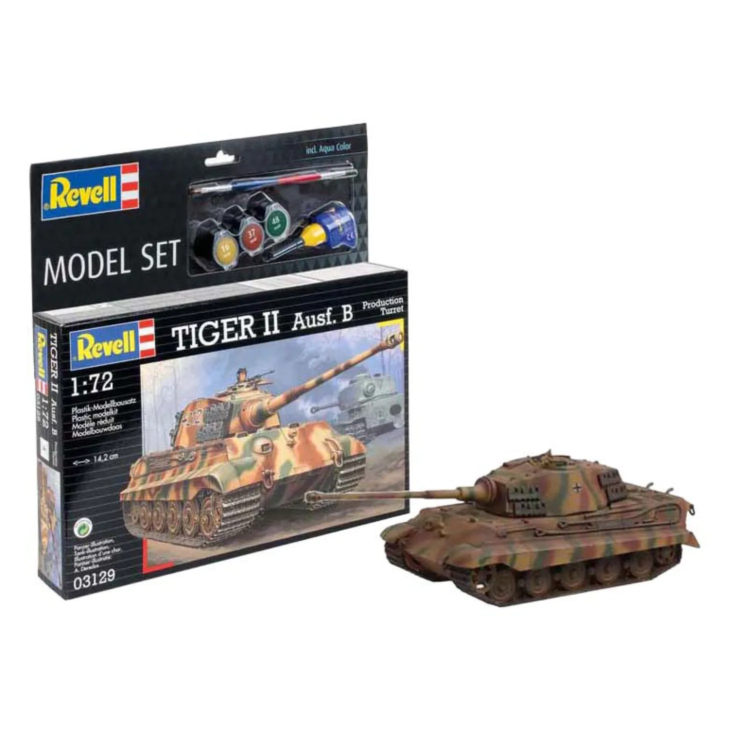 Revell Modelbouwpakket - Tiger II Ausf. B 1:72 - 144dlg.