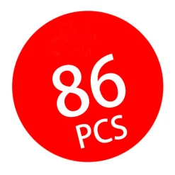 Rijgdieren in Opbergbox, 86dlg.