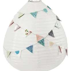 Rijstpapier Lamp Wit Druppel, 27cm