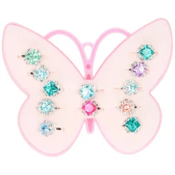 Ringenset in Vlinderdoosje, 12st.