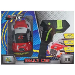 Roadstar RC Bestuurbare Rally Auto met Licht 2.4GHz Rood, 13cm