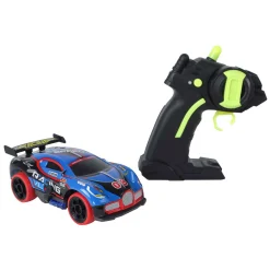 Roadstar RC Bestuurbare Rally Auto met Licht 2.4GHz Blauw, 13cm