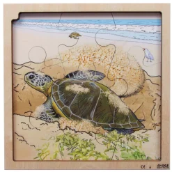 Rolf - Groei en 4 Lagenpuzzel Schildpad - 86st.