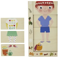 Rolf - Houten Aankleedpuzzel Seizoenen