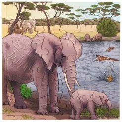 Rolf - Houten Legpuzzel Olifanten, 36st.