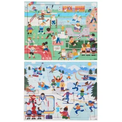 Rolf - Houten Legpuzzel Serie Olympische Spelen, Set van 2