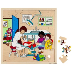 Rolf - Houten Legpuzzel Tandarts, 64st.