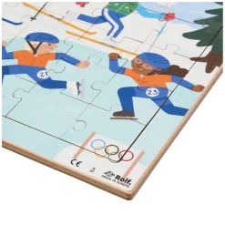 Rolf - Houten Legpuzzel Winterspelen, 72st.