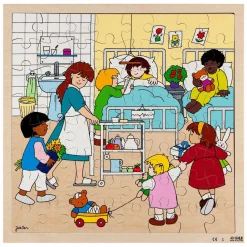 Rolf - Houten Legpuzzel Ziekenhuis, 64st.