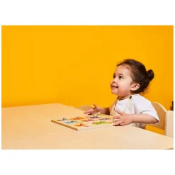 Rolf - Houten Noppenpuzzel Vogelhuisjes, 10st.