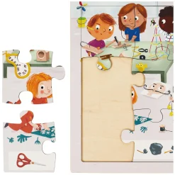 Rolf - Houten Noppenpuzzel Serie Kunst, Set van 3