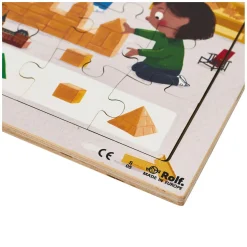 Rolf - Houten Noppenpuzzel Serie Kunst, Set van 3