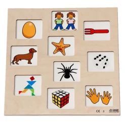 Rolf - Relief Houten Puzzel Ontdek het Getal - 10st.