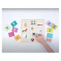 Rolf - Relief Houten Puzzel Ontdek het Getal - 10st.