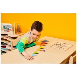 Rolf - Relief Houten Vormenpuzzel Ontdek Driekhoeken, 10st.