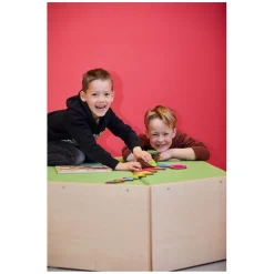 Rolf - Relief Houten Vormenpuzzel Vierkant Driehoek en Circkels, Set van 3