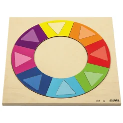 Rolf - Relief Puzzel Ontdek de kleur en Vorm Regenboogkring, 16st.