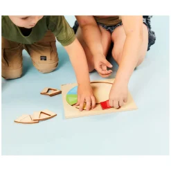 Rolf - Relief Puzzel Ontdek de kleur en Vorm Regenboogkring, 16st.