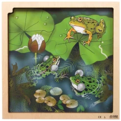 Rolf Connect - Groei en 4 Lagenpuzzel Hout Kikker, 86st.