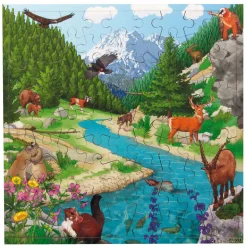 Rolf Connect - Houten Legpuzzel Berglandschap - 81st.