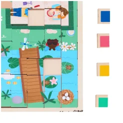 Rolf More - Houten Puzzel Spelen met Oppervlakte