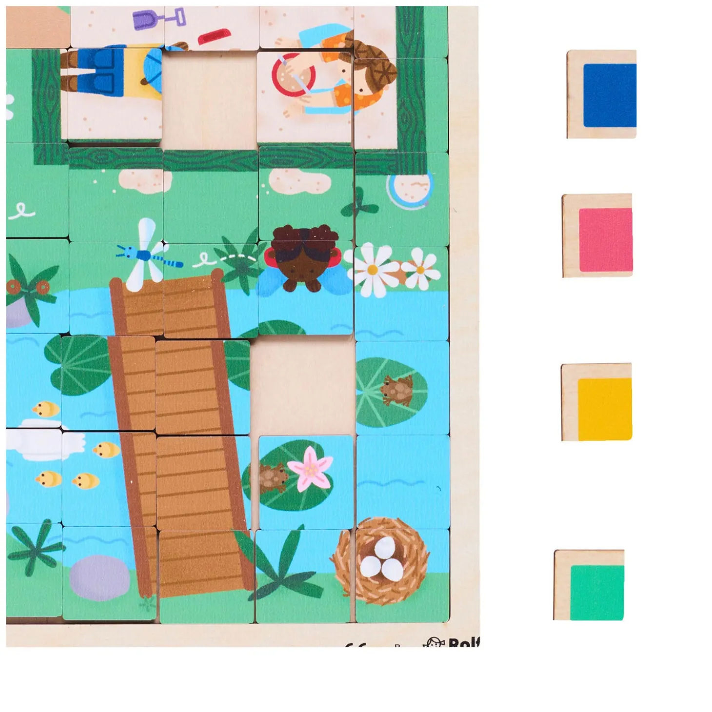 Rolf More - Houten Puzzel Spelen met Oppervlakte