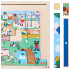 Rolf More - Houten Puzzel  Spelen met Lengte