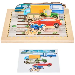 Rolf More - Houten Puzzelplank Verkeer, 8st.