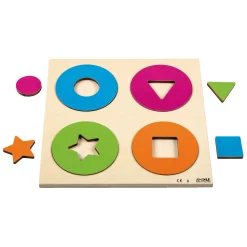 Rolf Relief - Puzzel Ontdek de kleur Circkels en Vormen, 8st.