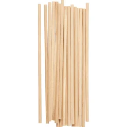 Ronde Knutselstokjes Hout, 20st.