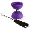 Rubber Diabolo met Aluminium Stokken - Paars