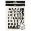 Rub-On Stickers Letters en Cijfers Zwart, 2 Vellen