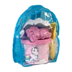 Rugzak met Strandset Eenhoorn, 6dlg.
