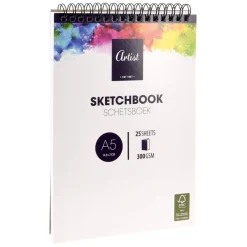 Schetsboek A5-formaat, 25 Vellen