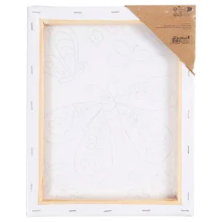 Schildercanvas met Print Grote Vlinder - 24x30cm