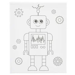 Schildercanvas met Print Robot - 24x30cm