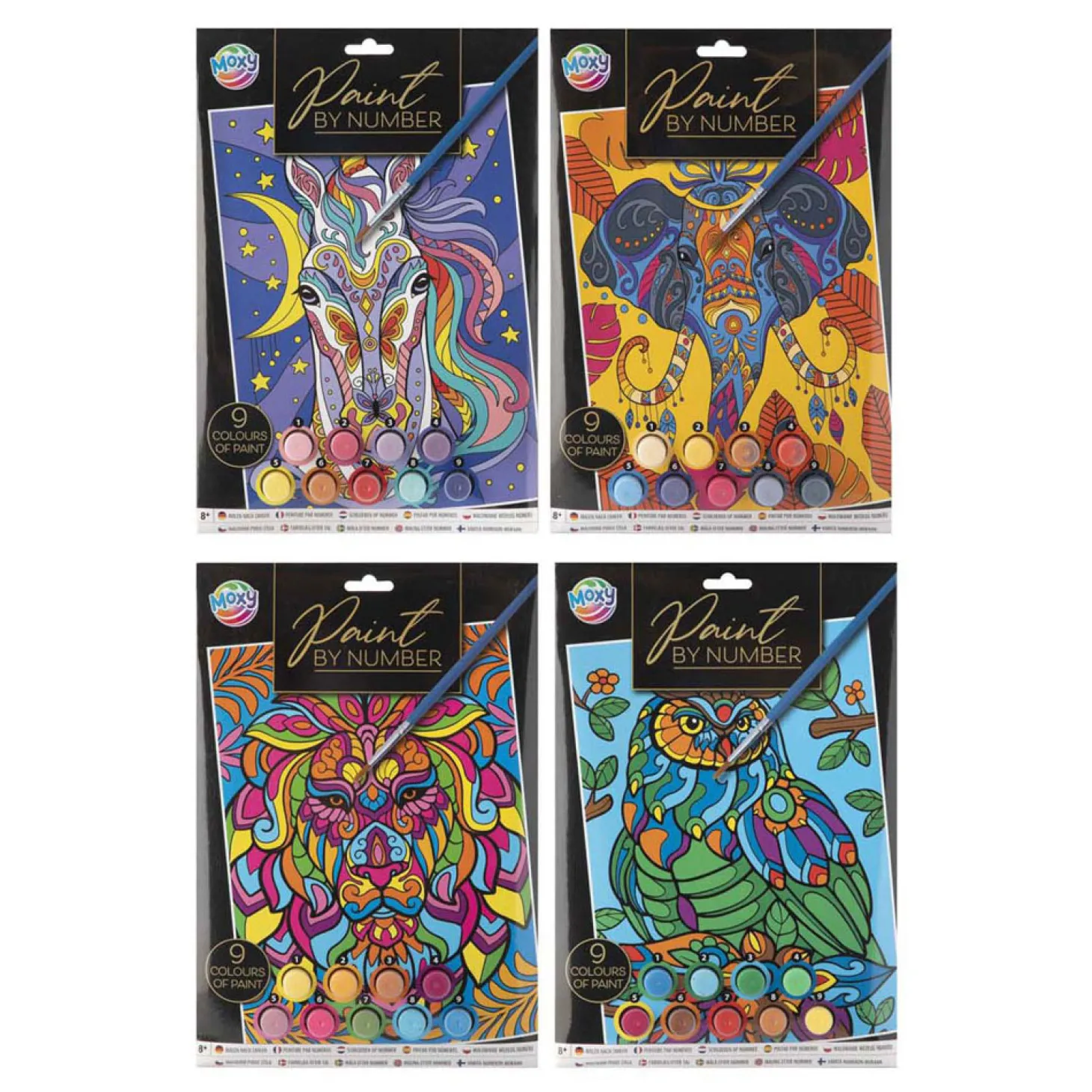 Schilderen op Nummer Dierenthema