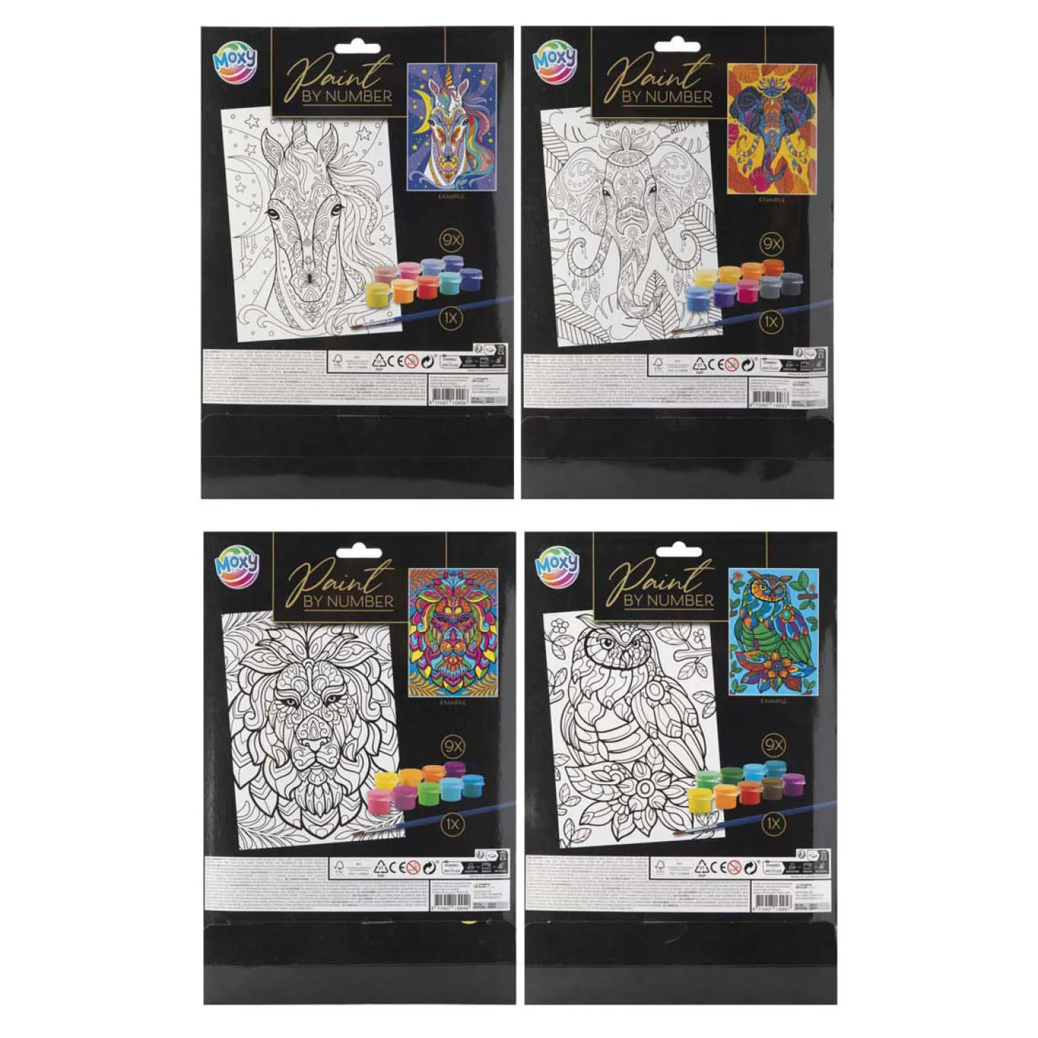 Schilderen op Nummer Dierenthema