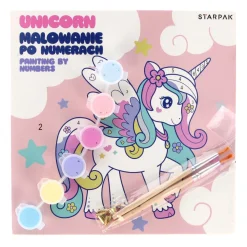 Schilderen Op Nummers Unicorn 20x20cm, 6 Kleuren