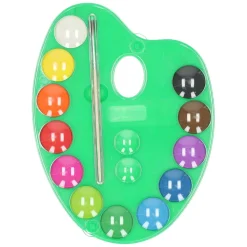 Schilderspalet 12 Kleuren en Kwast
