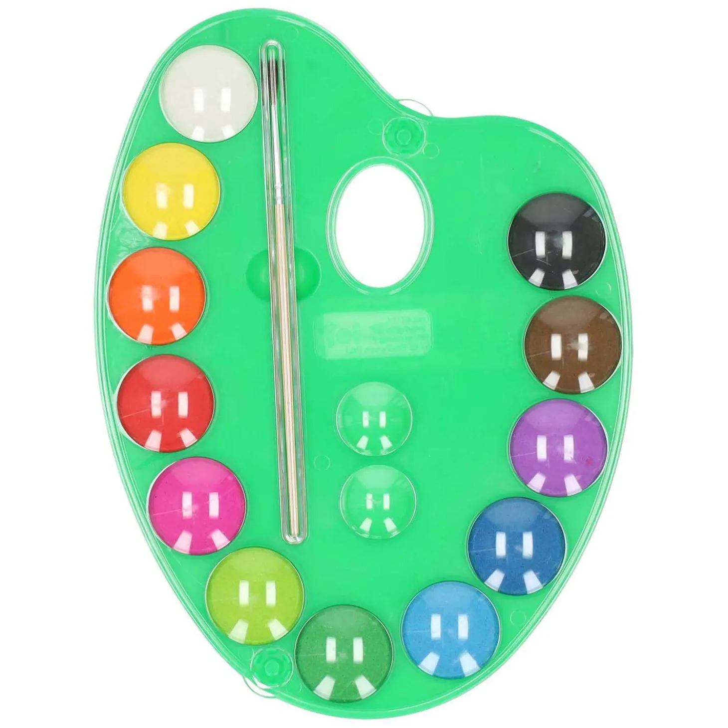 Schilderspalet 12 Kleuren en Kwast