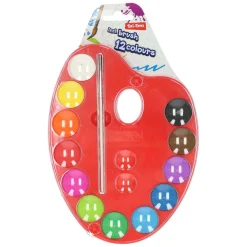 Schilderspalet 12 Kleuren en Kwast