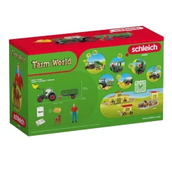 schleich FARM WORLD Tractor met Aanhanger 42608