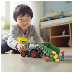schleich FARM WORLD Tractor met Aanhanger 42608