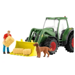 schleich FARM WORLD Tractor met Aanhanger 42608