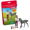 schleich HORSE CLUB Mevrouw Kramer met Veulen 42752