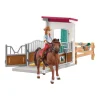 schleich HORSE CLUB Paardenbox met Hannah en Cayenne 42710